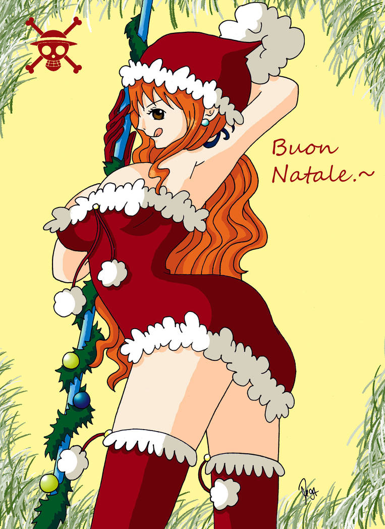 Nami Christmas version by Namuzza94 on DeviantArt