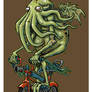 Cthulhu on a Bicycle - Color