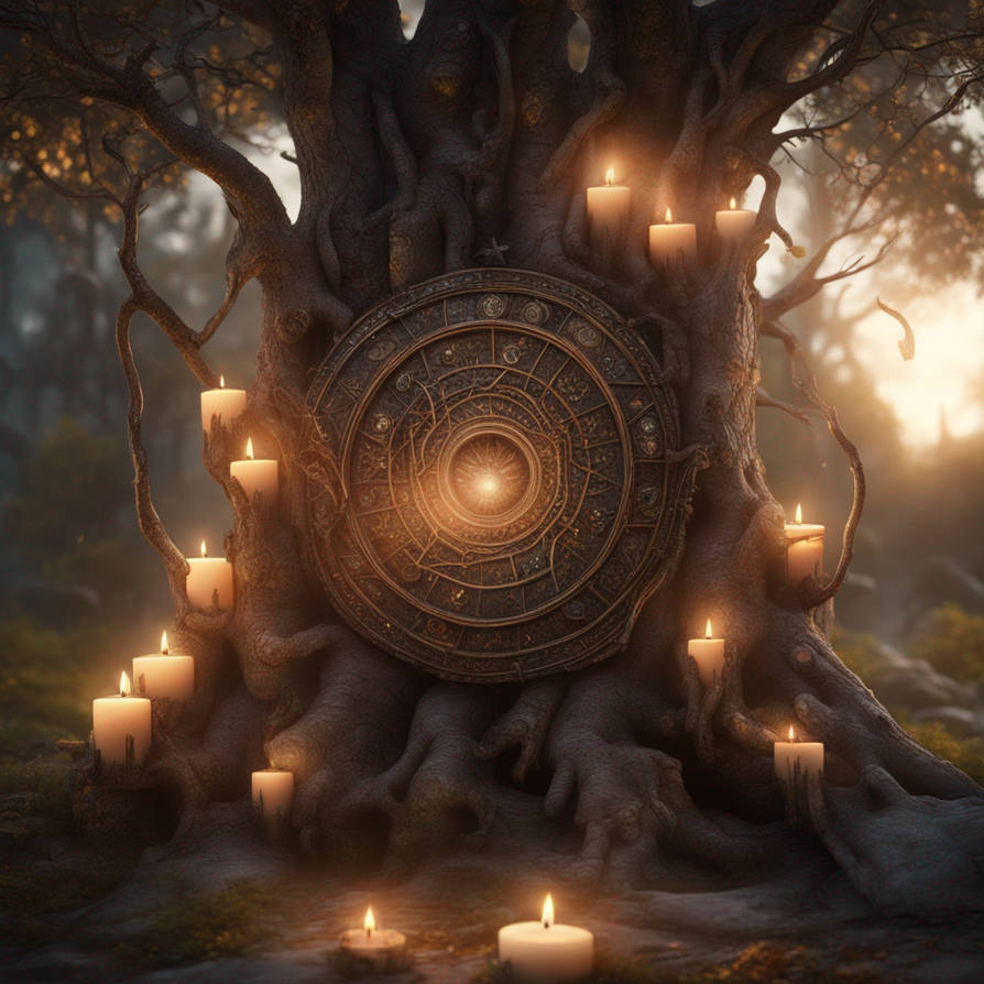 Portal Rune An Ancient Portals, Adorned With Magical Runes And by morganahopi on ...