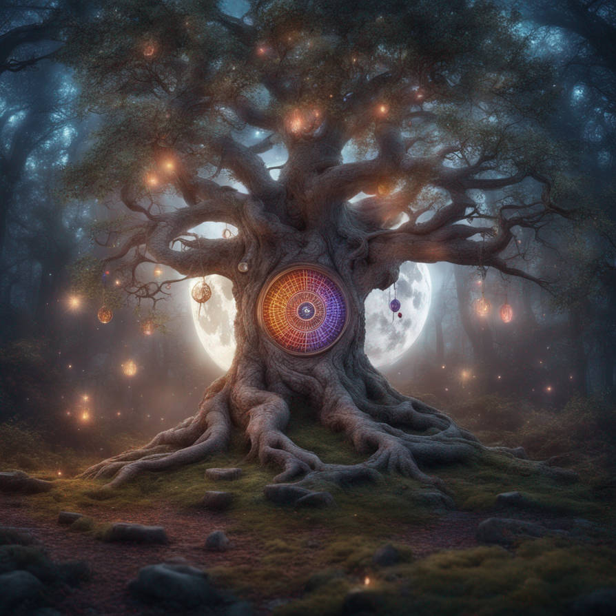 An Ancient Magical Tree In A Magical Forest, Adorn by morganahopi on ...