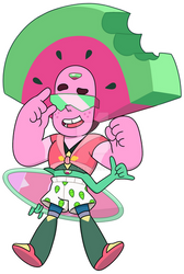 Watermelon Tourmaline (Steven x Peridot Fusion)