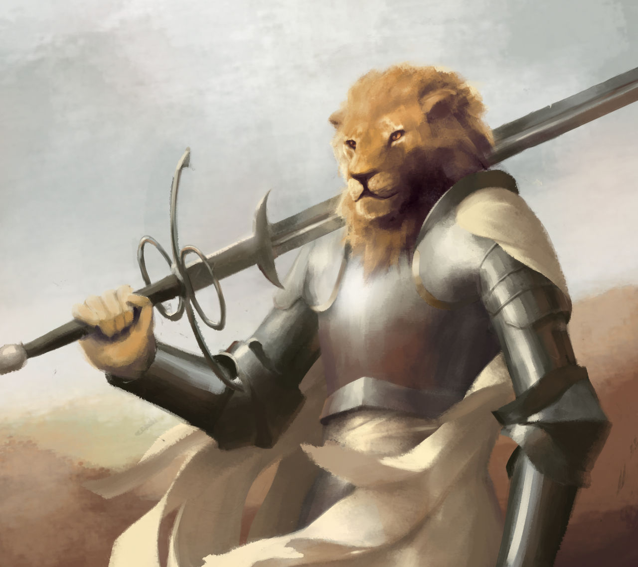 Lion Knight by MalvearArt on DeviantArt