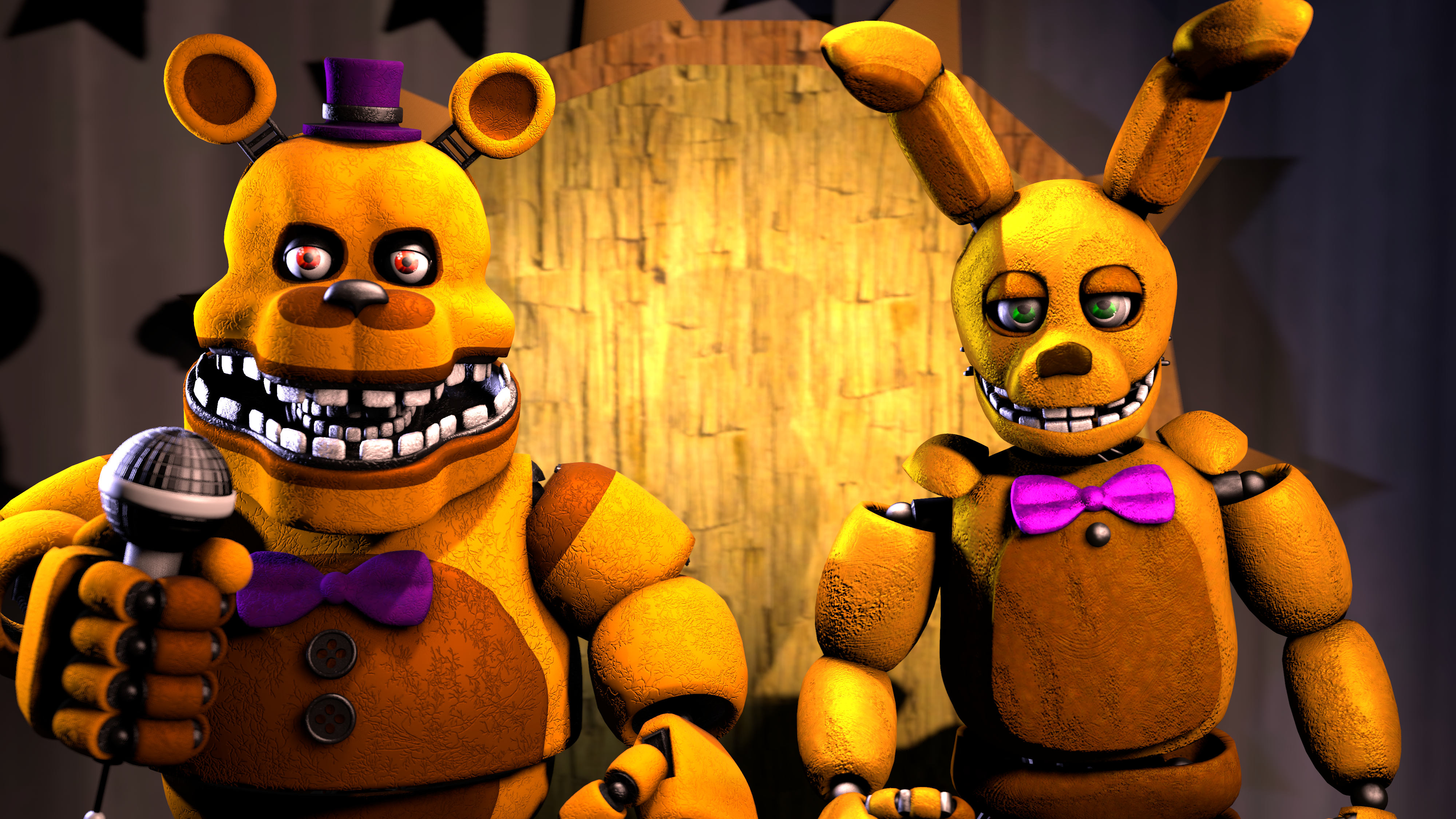 Fredbear and spring bonnie by fnafking1987x on DeviantArt