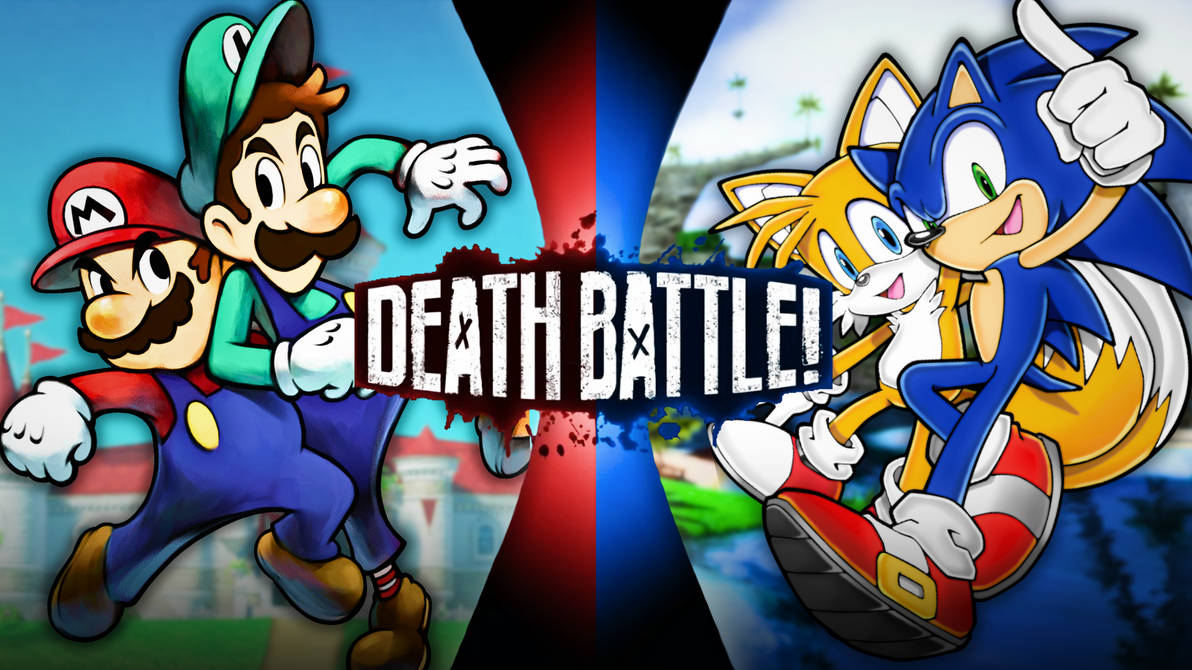 Mario and Luigi VS Sonic and Tails by ikarirock on DeviantArt