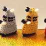 Set of 3 Small Knitted Dalek Stuffed Toys