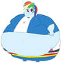 Fat Rainbow Dash EQG