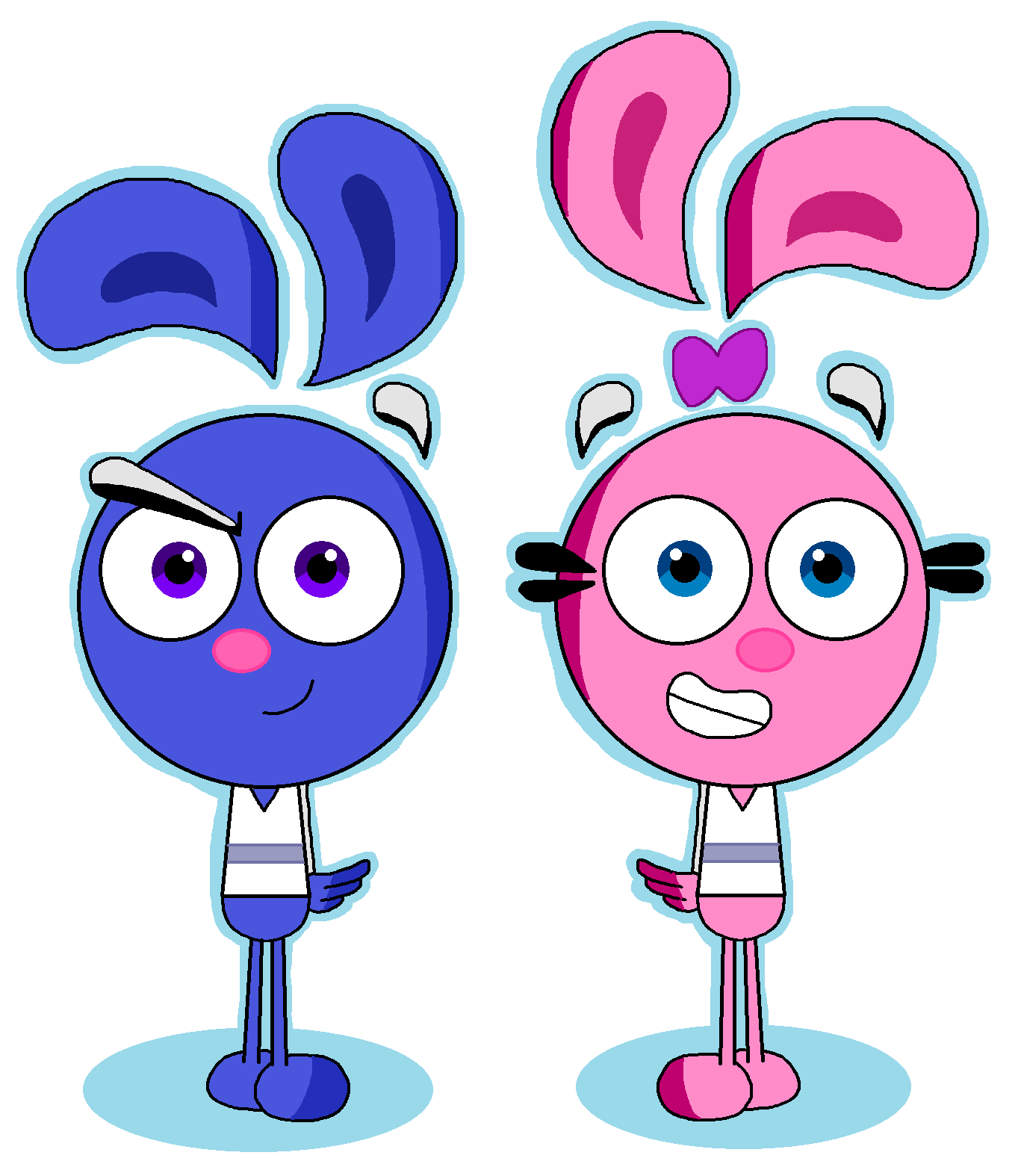 YYY Yin and Yang but in prisonsuit rabbitman style by TheGothEngine on