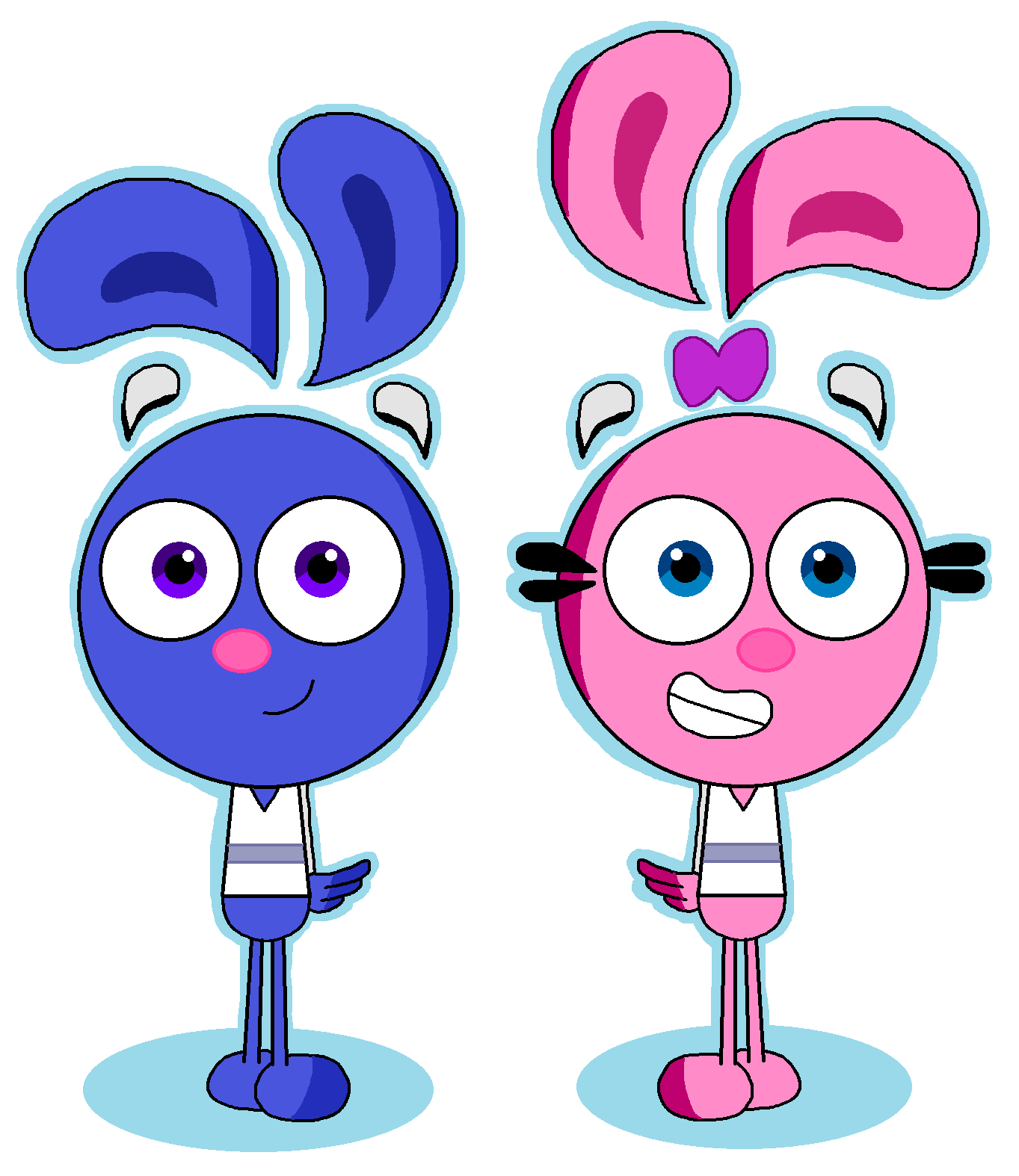 YYY Yin and Yang but in prisonsuit rabbitman style by TheGothEngine on