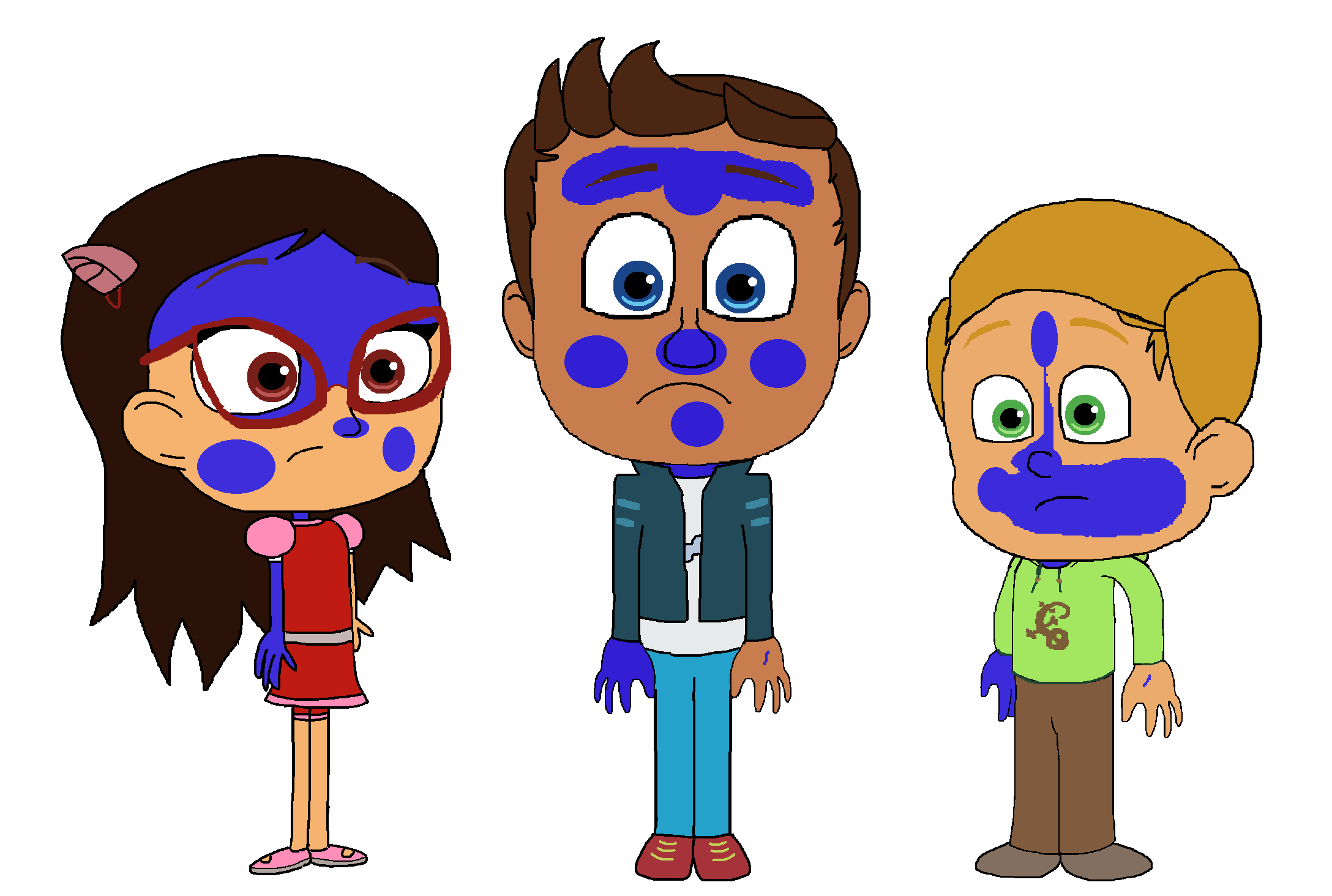 Blueberry Connor Amaya and Greg P7 by TheGothEngine on DeviantArt