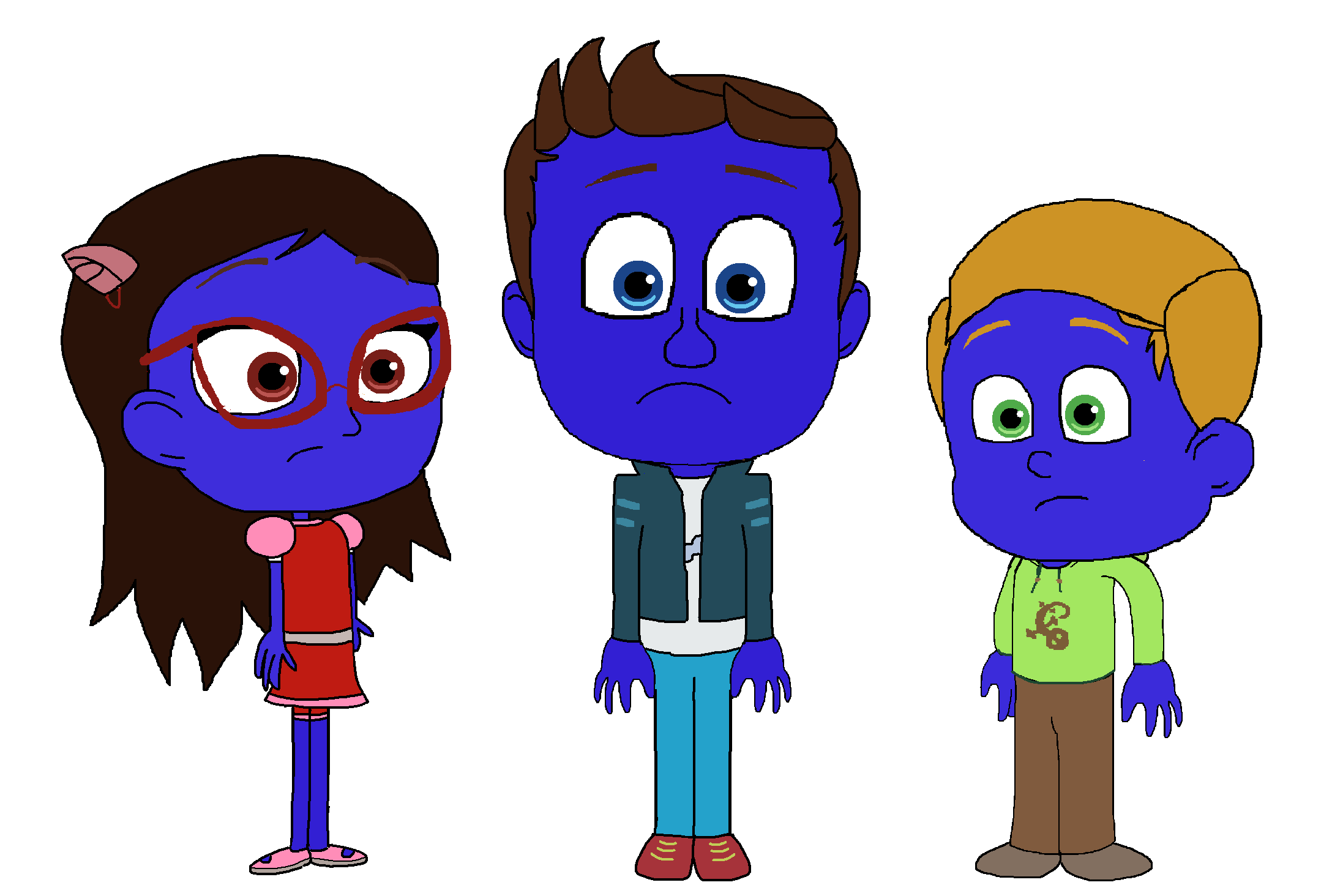 Blueberry Connor Amaya and Greg P9 by TheGothEngine on DeviantArt