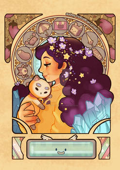 Bee and puppycat art nouveau