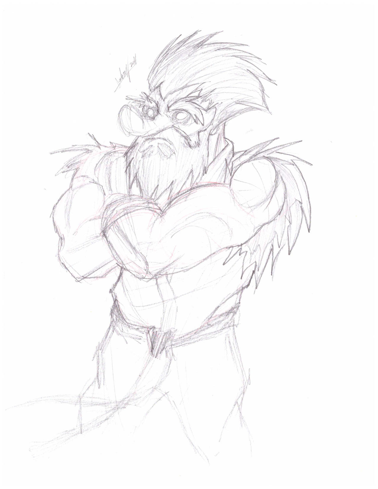 Mr. Karate sketch by Monodiabl0 on DeviantArt
