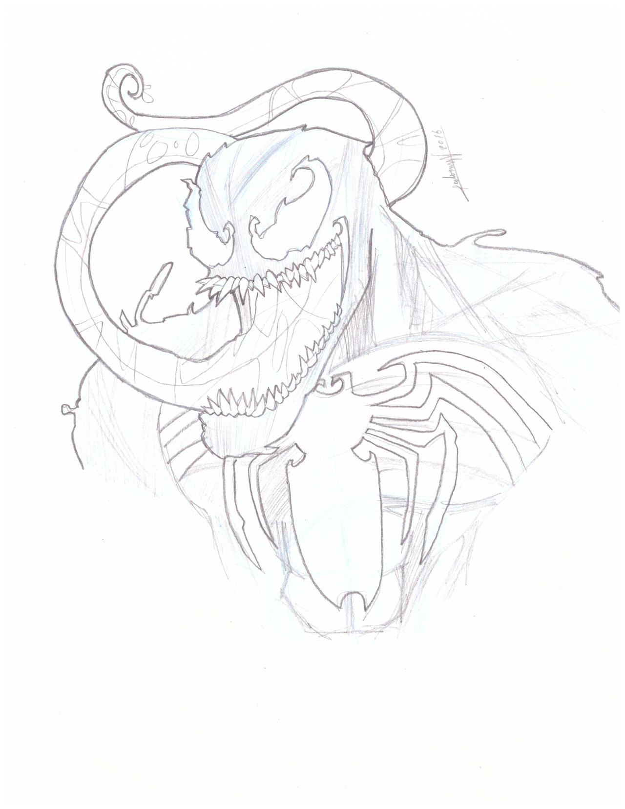 VENOM HEADSHOT By AbnerLanderosArt On DeviantArt
