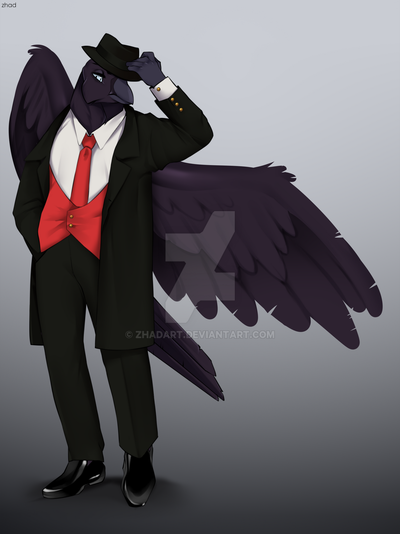 Concept: Raven detective by ZHADART on DeviantArt