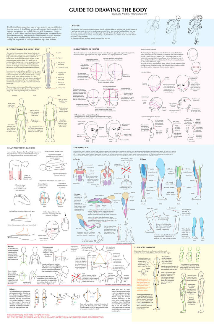 Big Guide to Drawing the Body by Majnouna