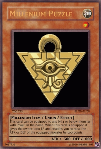 yugioh puzzle card How the heck do we not have Millenium Item cards yet? : r/yugioh