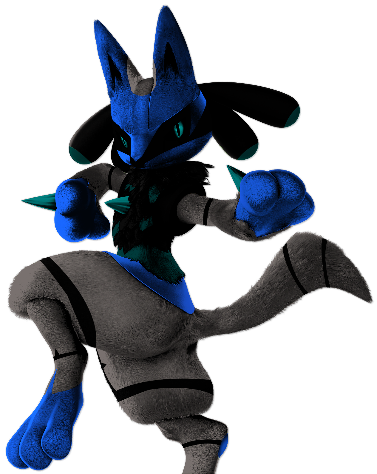 Custom Lucario-GX Shiny by TheBJO13 on DeviantArt