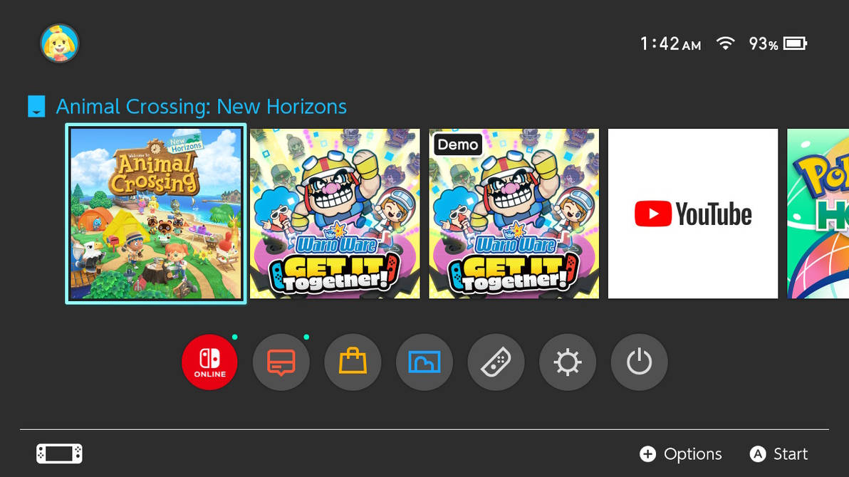 Nintendo Switch Menu Screen by AaronUnikitty on DeviantArt