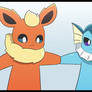 Flareon And Vaporeon
