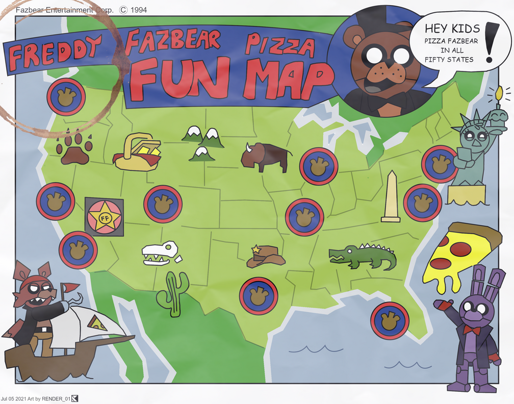 FNaF map (FNAF fan game) by UrbanFoxGamer on DeviantArt