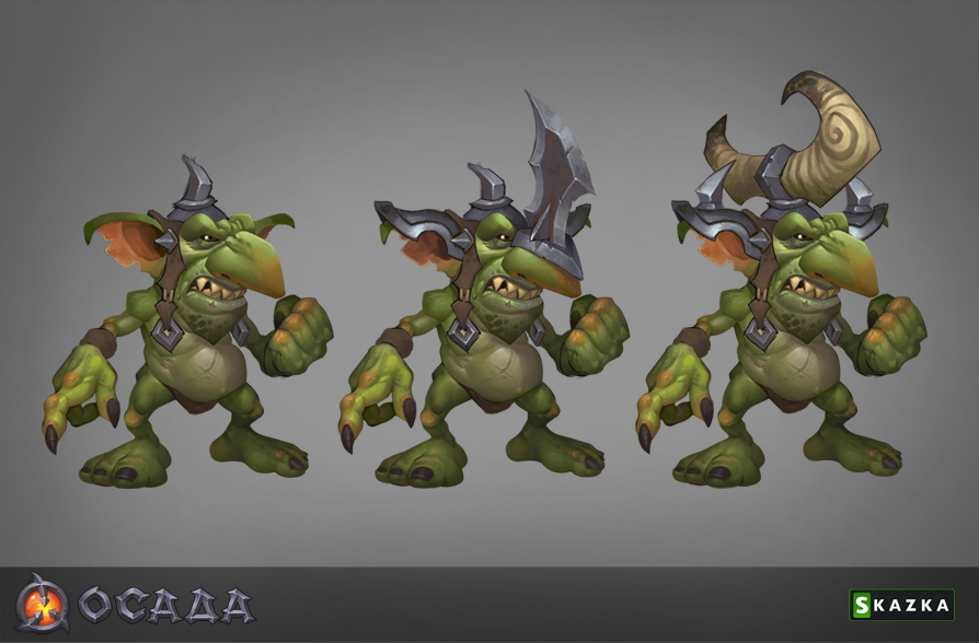 Siege.  Goblin marauders