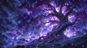 Stormlit Ancient Tree