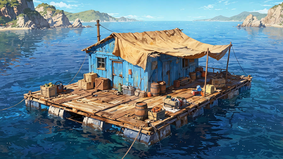 Bright Blue Raft Blue Raft Refuge by NuancedReality on DeviantArt