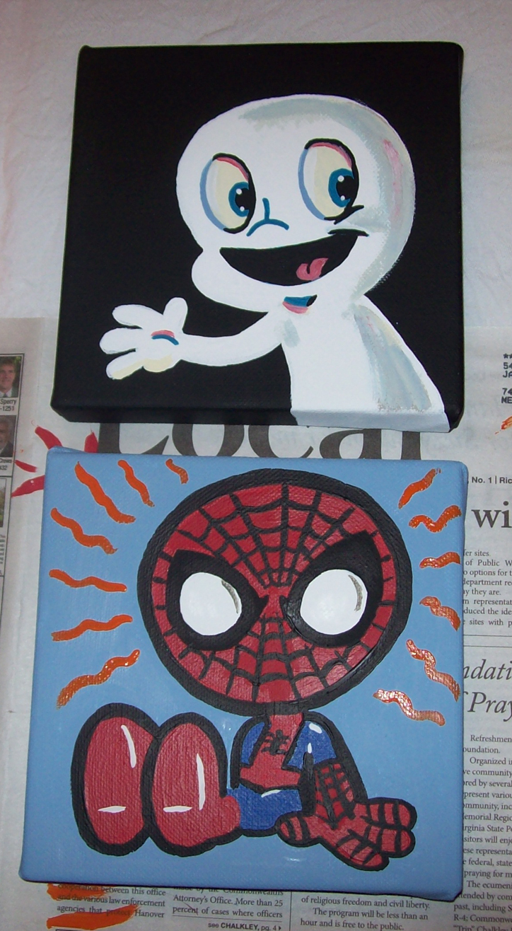 baby spidey and casper