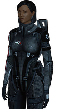 Staff Commander Mandala Shepard in Mass Effect 1