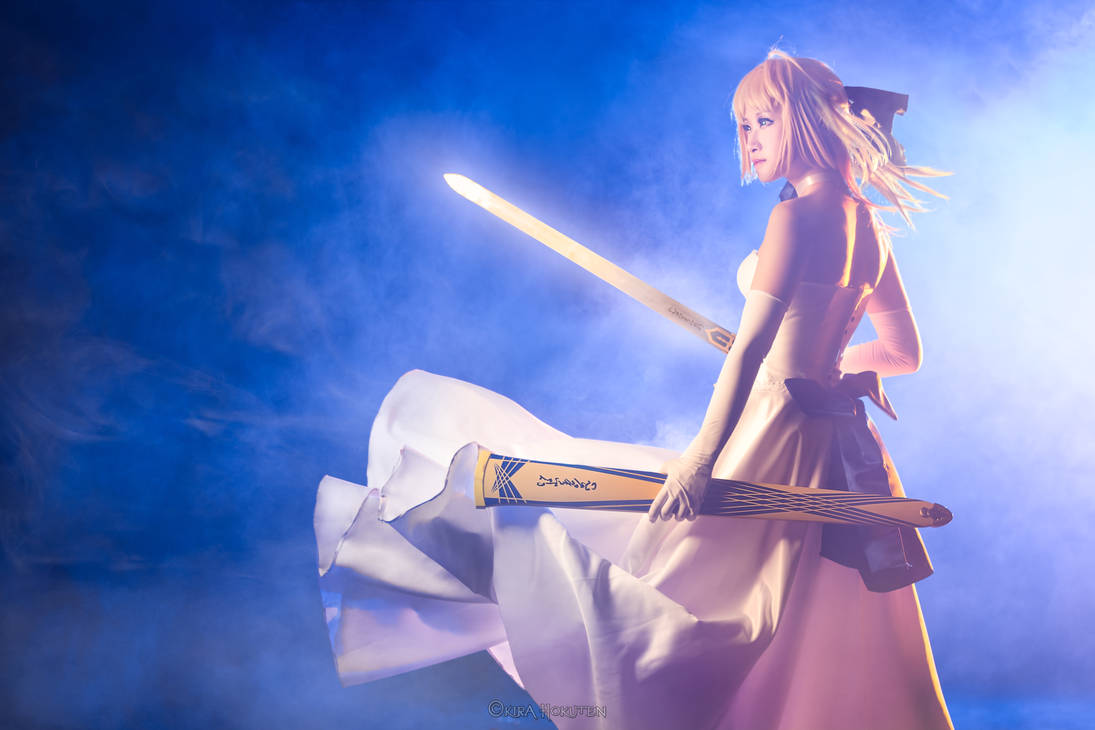 Saber Wedding Dress by KiraHokuten on DeviantArt