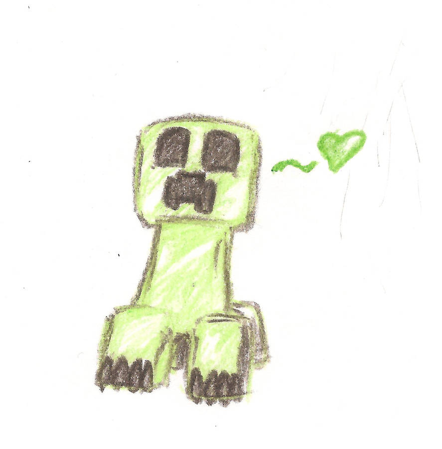 Colored Pencil Creeper by AmbiguouslyAwesome1 on DeviantArt