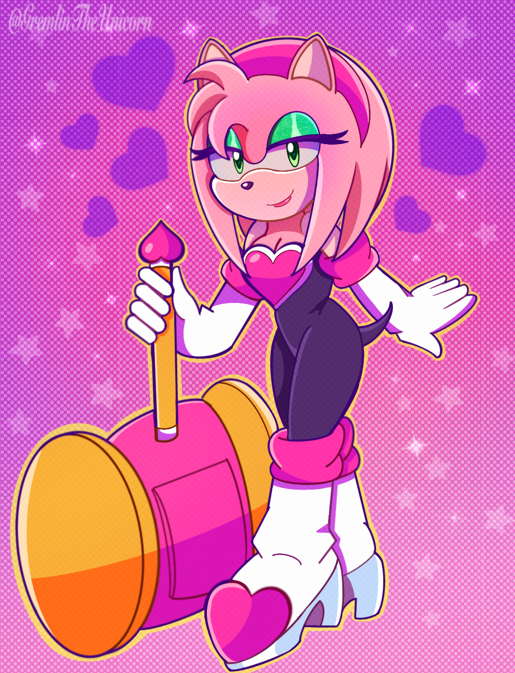 Amy Rouge Color Amy As Rouge by GremlinTheUnicorn on DeviantArt