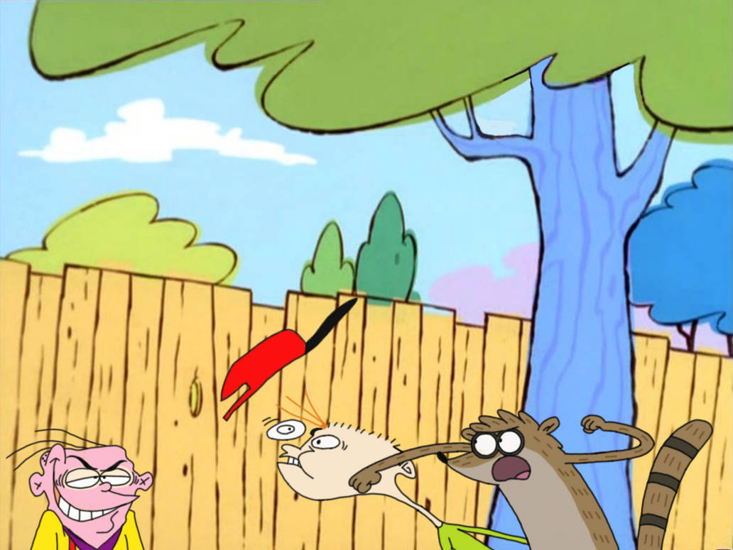 Rigby punches Kevin by Slade824 on DeviantArt