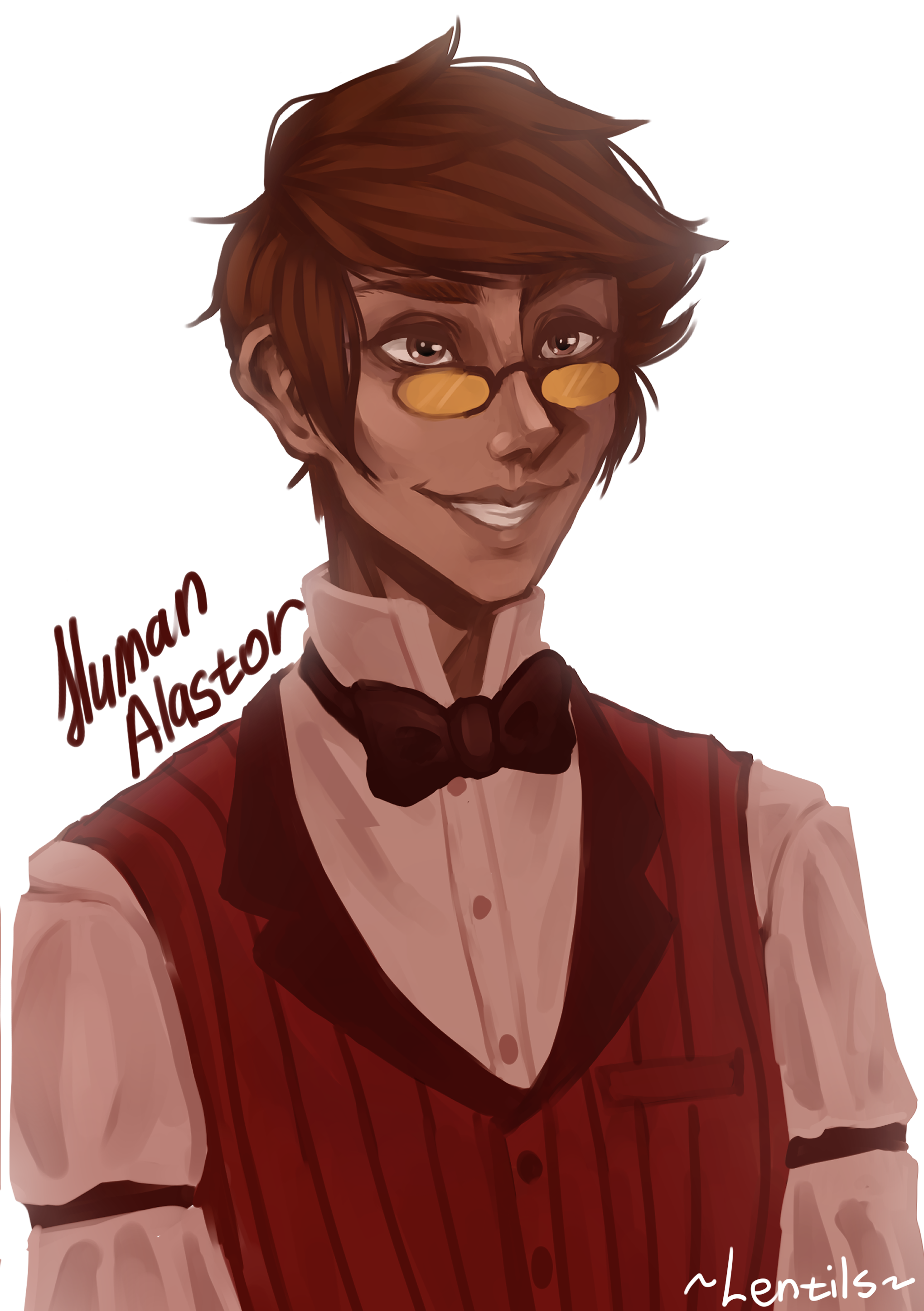 pix Alastor Human Form Fanart human alastor hazbin hotel by