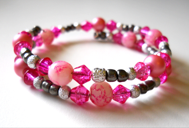 Pink Marble Bracelet