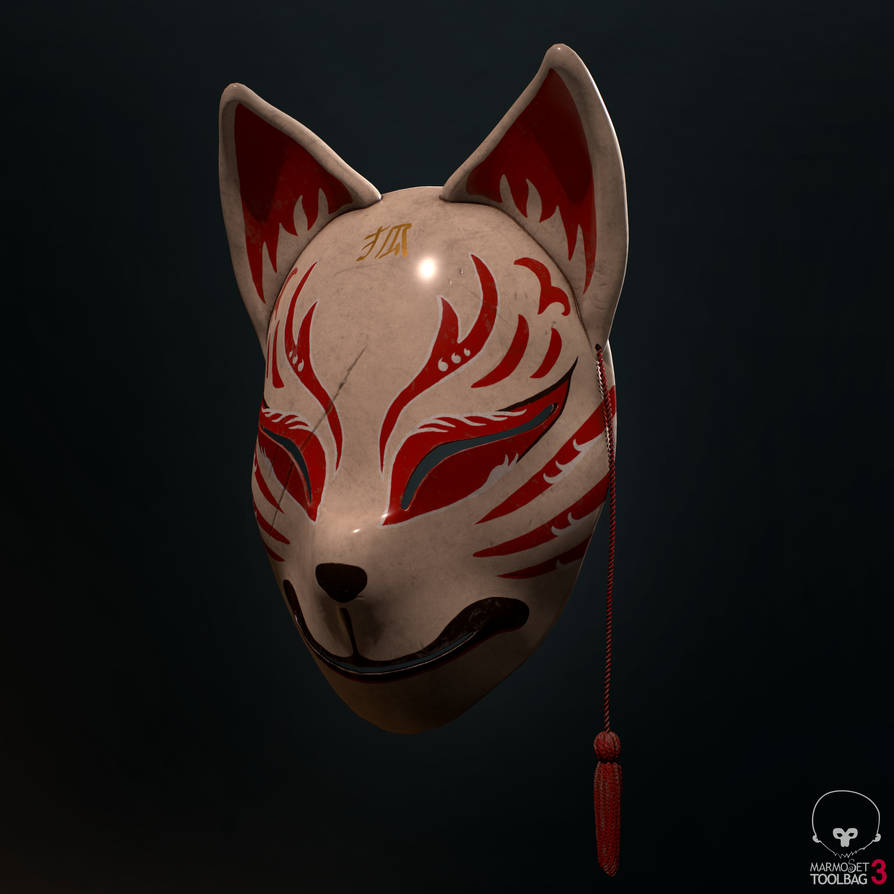 Kitnetsu Mask Kitsune Mask by clydemataba24 on DeviantArt