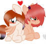 ChibiFails123 awkward wing hug..