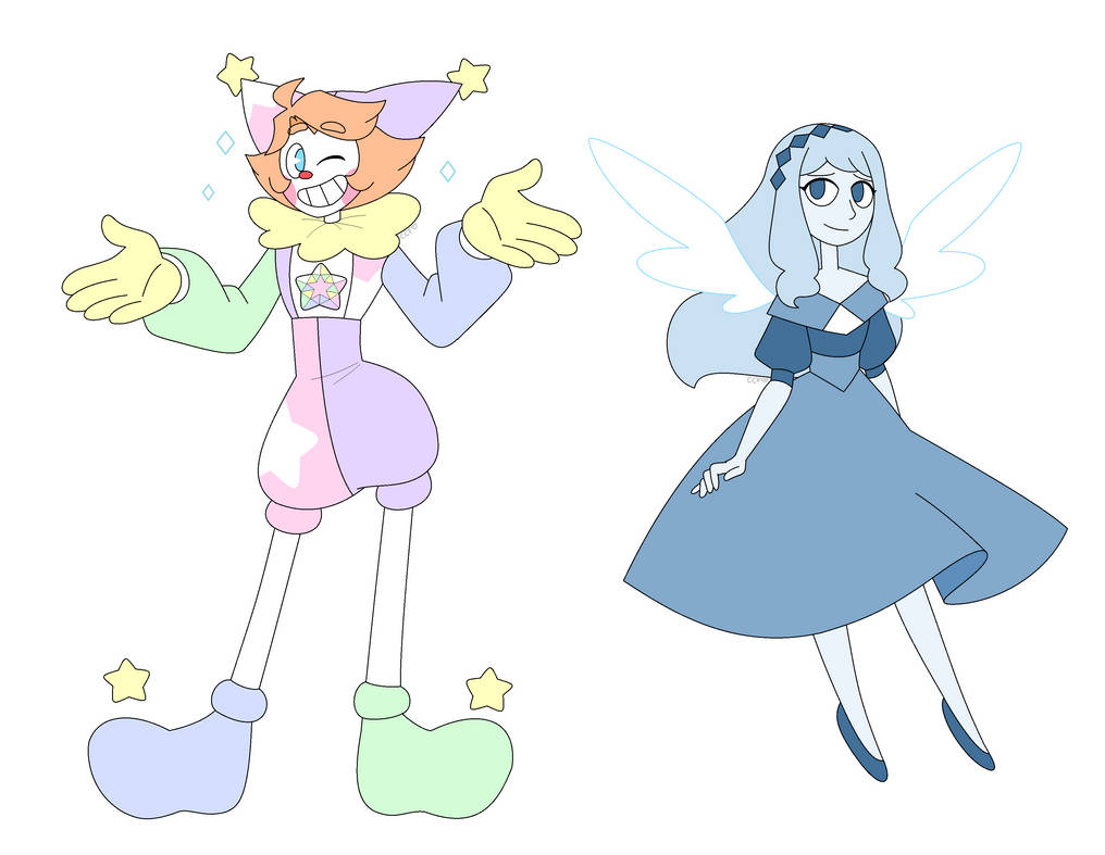 Spinel Rianbow Deviantart Pastel Spinel and Angelite by CherryCreamFairy on DeviantArt