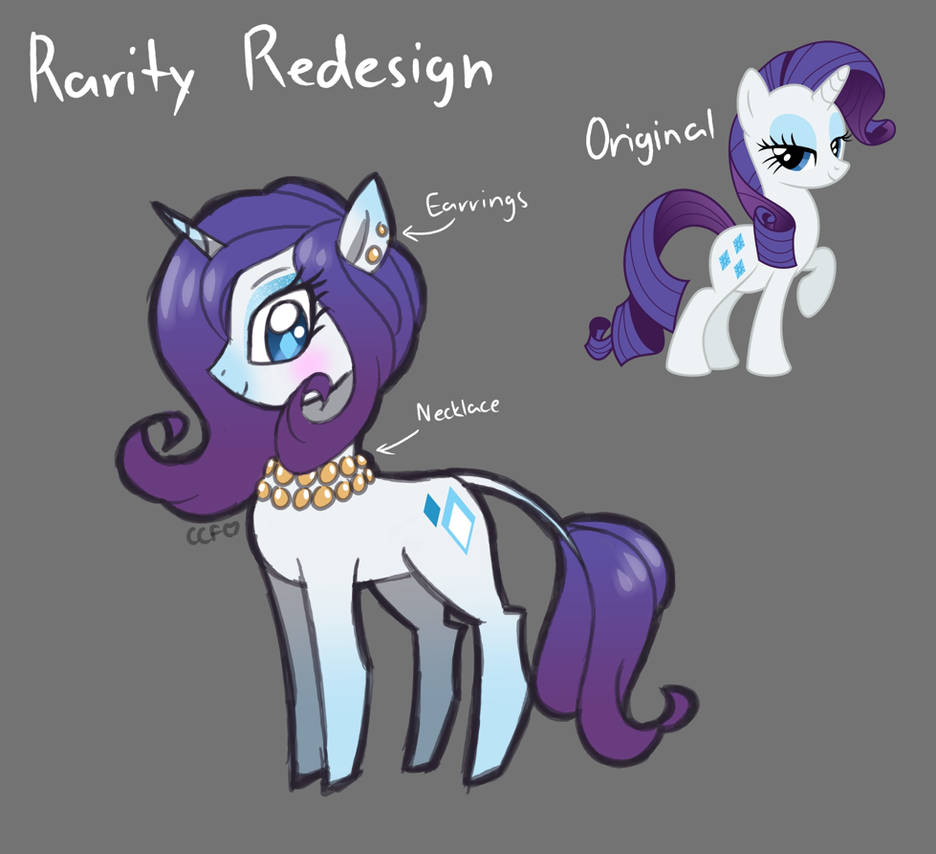 Rarity redesign by CherryCreamFairy on DeviantArt