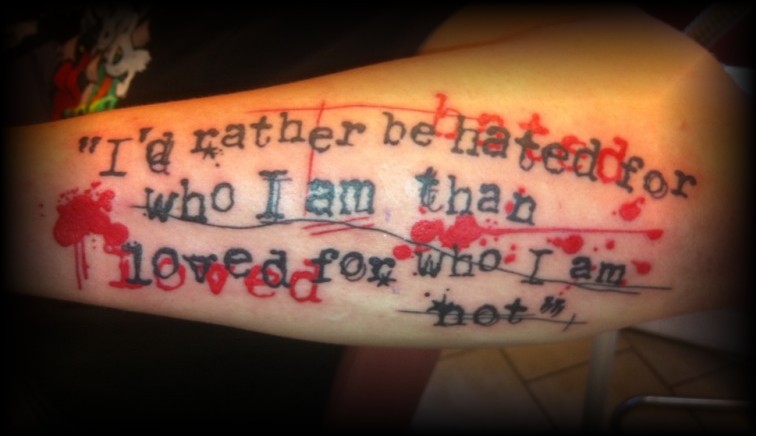 blood splatter quote