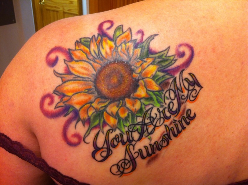 You Are My Sunshine Sunflower Tattoo By Candicethetattooist On Deviantart You Are My Sunshine Sunflower Tattoo By Candicethetattooist On Deviantart