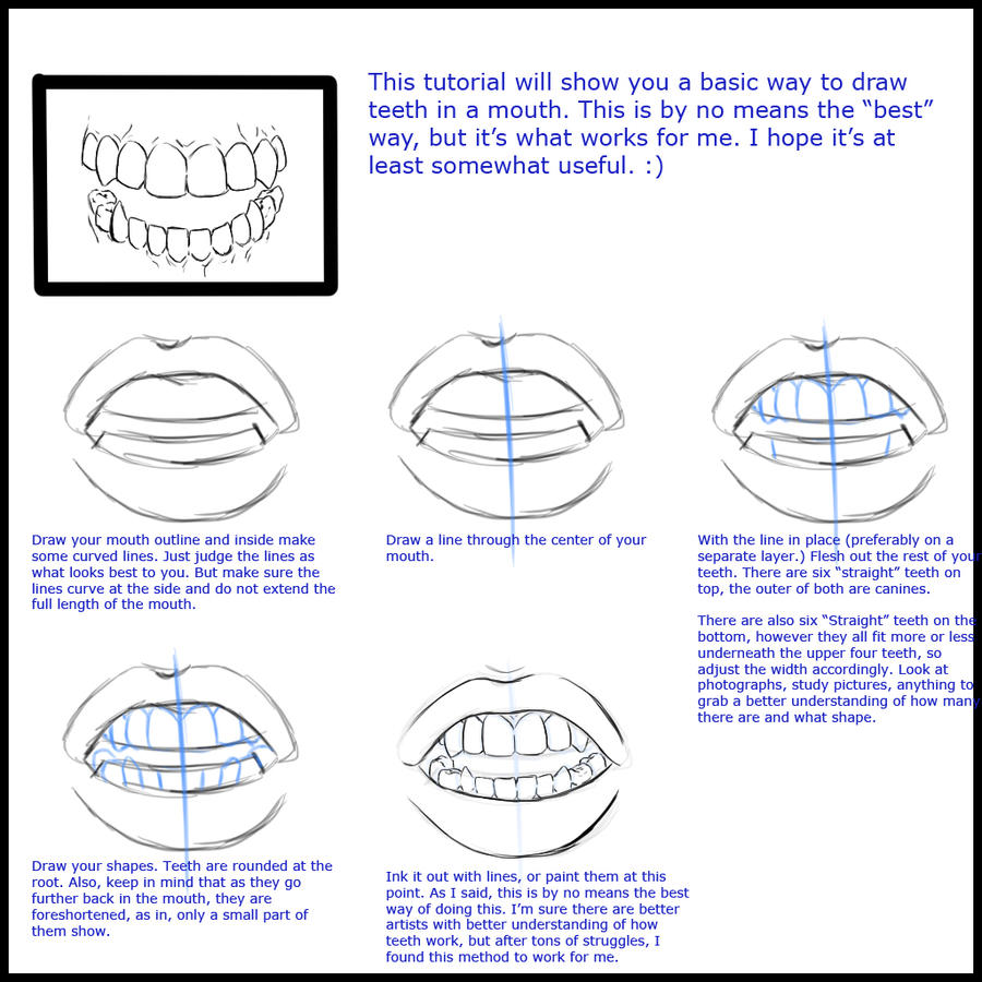 Mini Teeth Tutorial By Rasen On Deviantart Mini Teeth Tutorial By Rasen On Deviantart