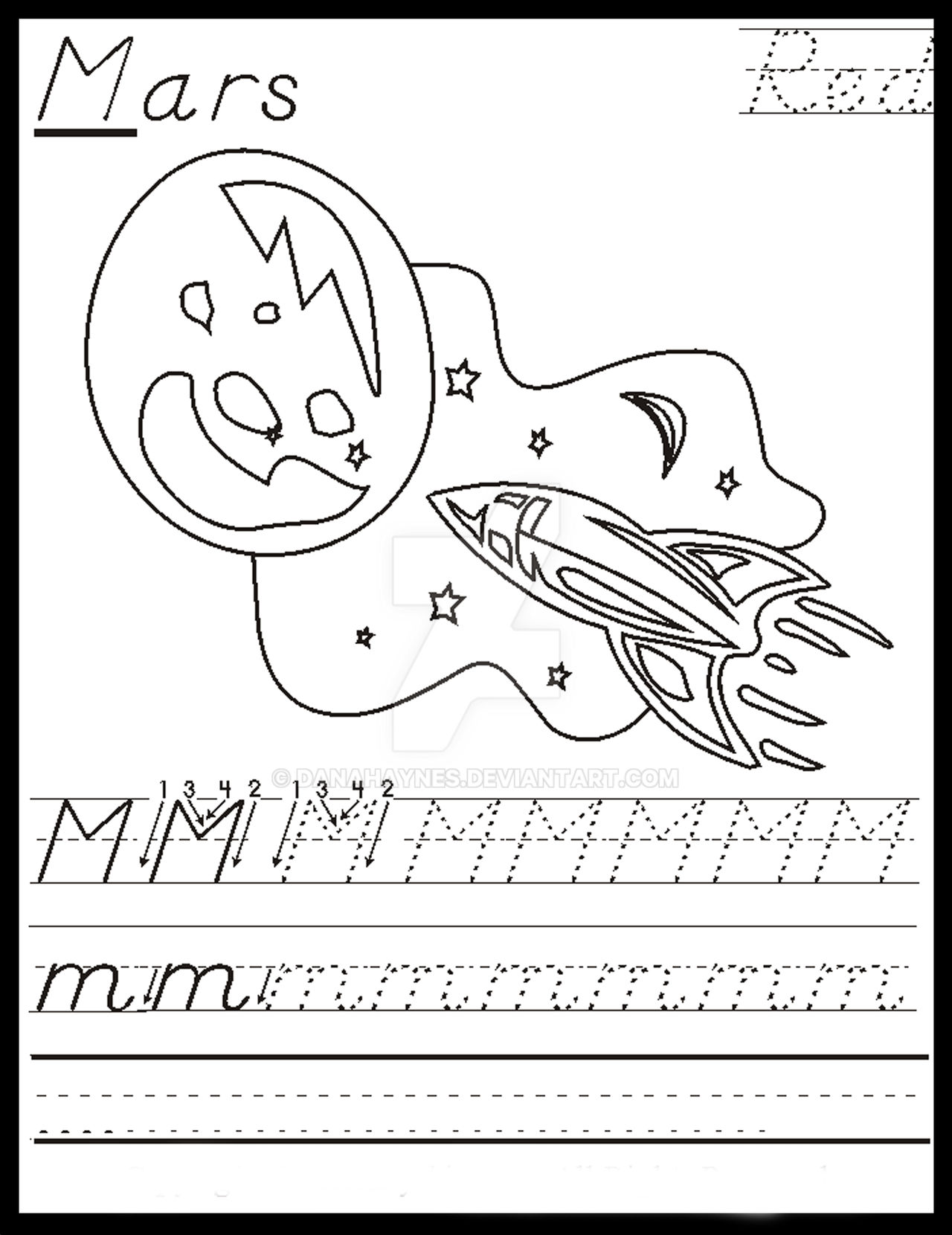 Mars Worksheet Maze Game For Kids. Help The Rocket To Get To The Mars