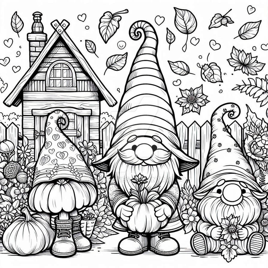Fall Color Pages Character 10-14 Autum Fall Coloring Page by DanaHaynes on DeviantArt