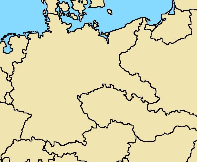 German Map Blank