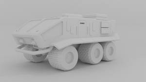 Sci-fi military truck