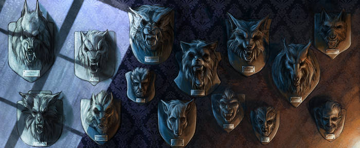 Werewolf heads