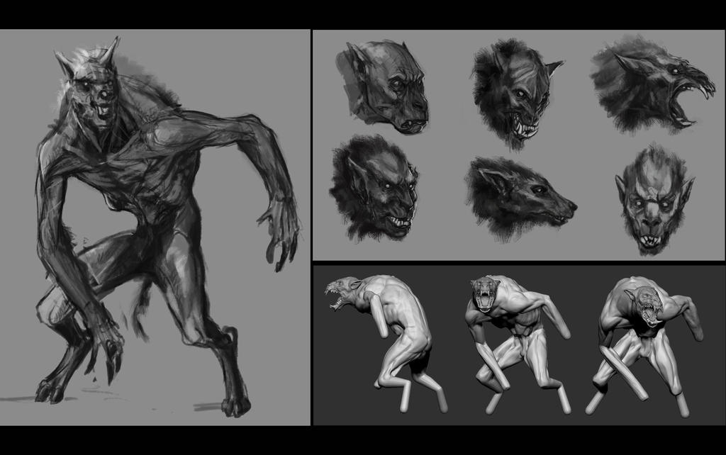 Werewolf Concept by Popuche on DeviantArt