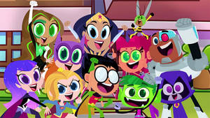 Chibi Titans and Chibi super hero girls