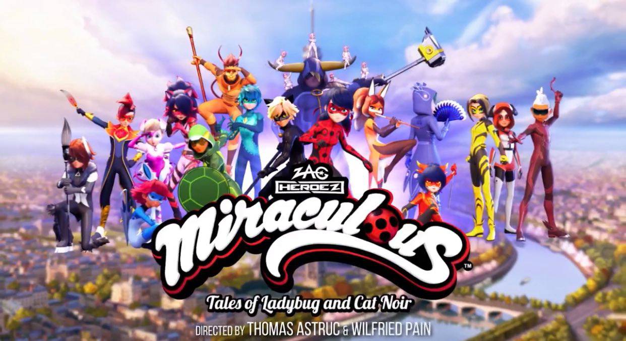 The updated Miraculous Ladybug title card by Rvnn on DeviantArt